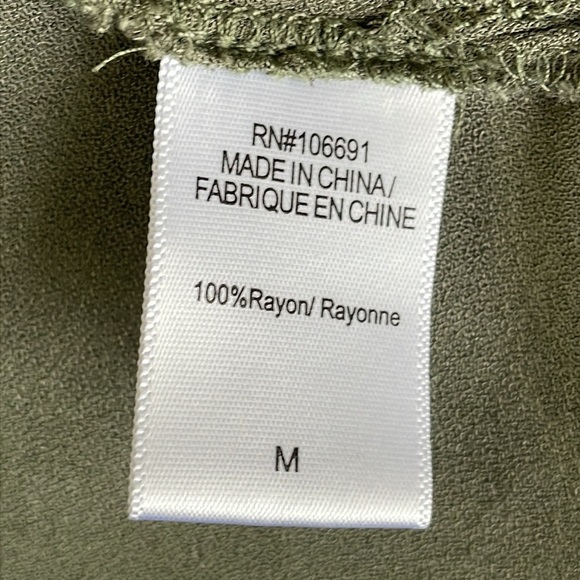 Young Fabulous & Broke Army Green Button Down Shirt - Picture 7 of 8